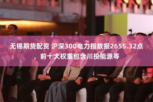 无锡期货配资 沪深300电力指数报2655.32点，前十大权重包含川投能源等