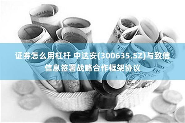 证券怎么用杠杆 中达安(300635.SZ)与致信信息签署战略合作框架协议