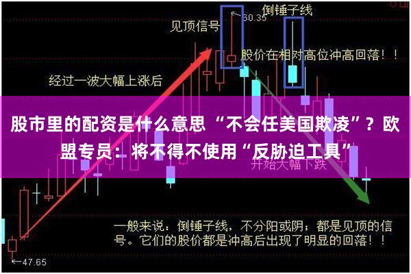 股市里的配资是什么意思 “不会任美国欺凌”？欧盟专员：将不得不使用“反胁迫工具”
