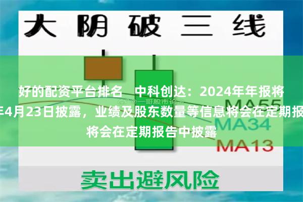 好的配资平台排名   中科创达：2024年年报将于2025年4月23日披露，业绩及股东数量等信息将会在定期报告中披露