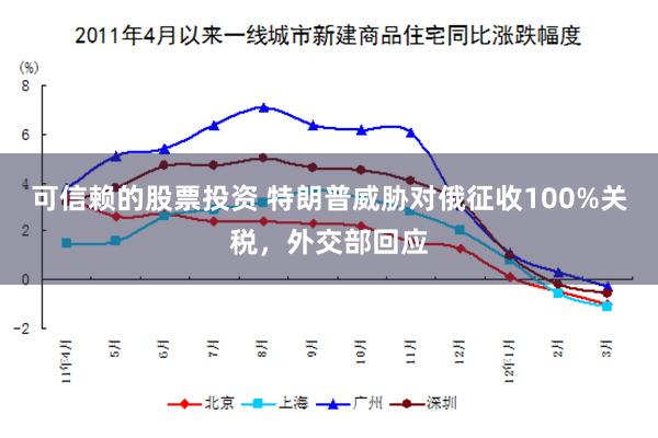 可信赖的股票投资 特朗普威胁对俄征收100%关税，外交部回应
