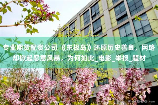 专业期货配资公司 《东极岛》还原历史善良，网络却掀起恶意风暴，为何如此_电影_举报_题材