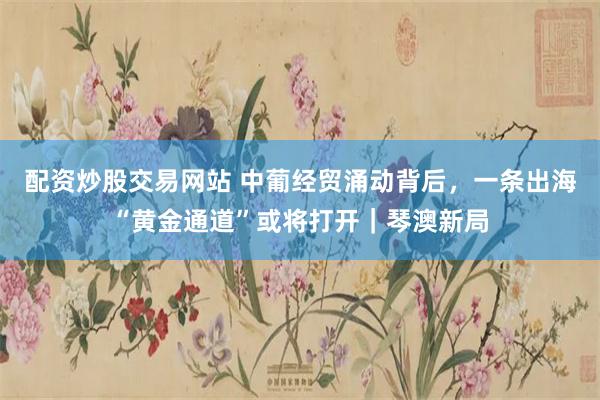 配资炒股交易网站 中葡经贸涌动背后，一条出海“黄金通道”或将打开｜琴澳新局