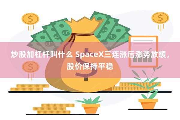 炒股加杠杆叫什么 SpaceX三连涨后涨势放缓,股价保持平稳