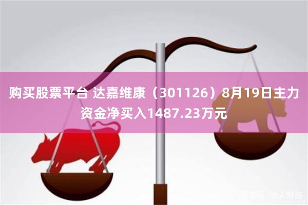 购买股票平台 达嘉维康（301126）8月19日主力资金净买入1487.23万元