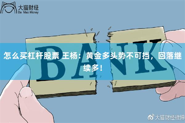 怎么买杠杆股票 王杨：黄金多头势不可挡，回落继续多！