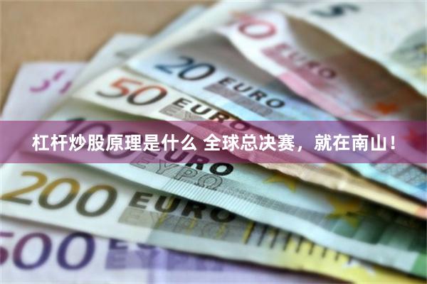 杠杆炒股原理是什么 全球总决赛，就在南山！
