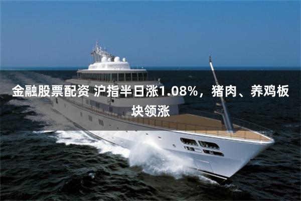 金融股票配资 沪指半日涨1.08%，猪肉、养鸡板块领涨