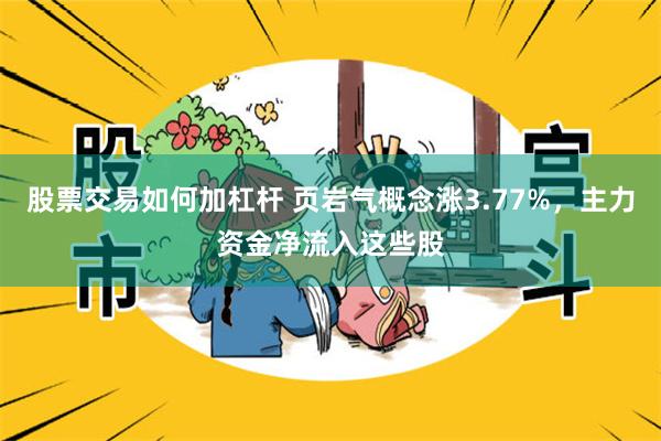 股票交易如何加杠杆 页岩气概念涨3.77%，主力资金净流入这些股