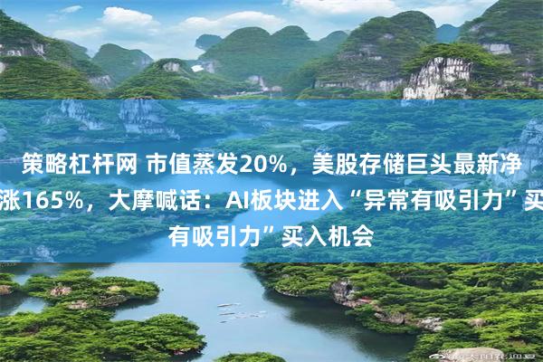 策略杠杆网 市值蒸发20%,美股存储巨头最新净利润大涨165%,大摩喊话:AI板块进入“异常有吸引力”买入机会
