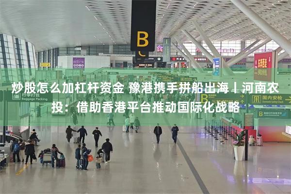 炒股怎么加杠杆资金 豫港携手拼船出海丨河南农投:借助香港平台推动国际化战略