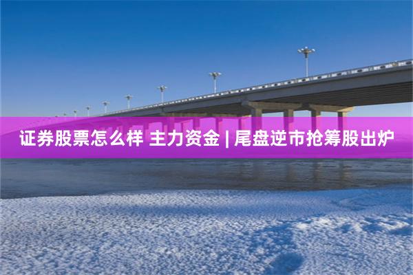 证券股票怎么样 主力资金 | 尾盘逆市抢筹股出炉