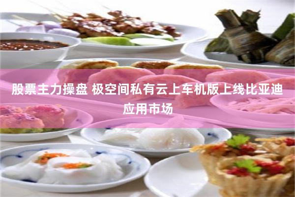 股票主力操盘 极空间私有云上车机版上线比亚迪应用市场