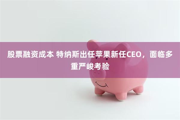 股票融资成本 特纳斯出任苹果新任CEO，面临多重严峻考验