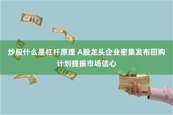 炒股什么是杠杆原理 A股龙头企业密集发布回购计划提振市场信心